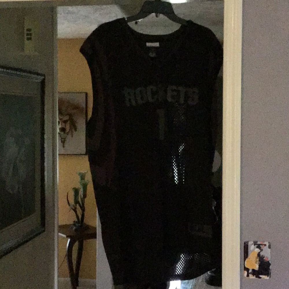 McGrady #1 basketball black Rocket Jersey
